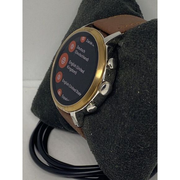 Fossil Gen 4 Authentic Digital Dial Smart Watch Custom Band FTW6016 AB507 - Picture 4 of 10